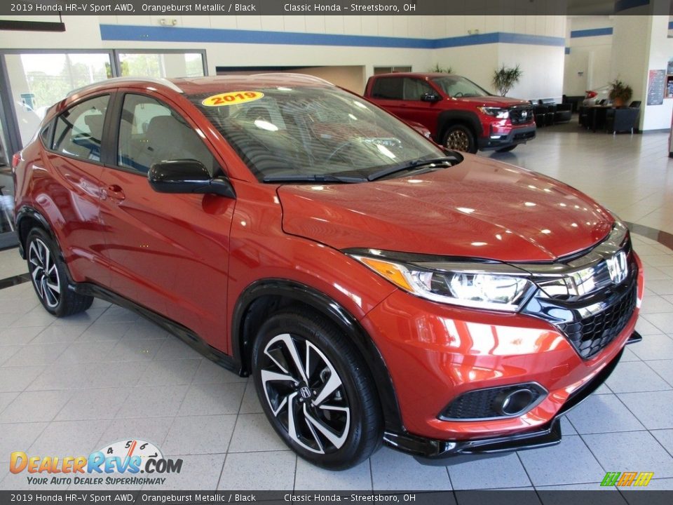 2019 Honda HR-V Sport AWD Orangeburst Metallic / Black Photo #3