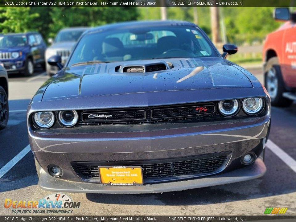 2018 Dodge Challenger 392 HEMI Scat Pack Shaker Maximum Steel Metallic / Black Photo #2