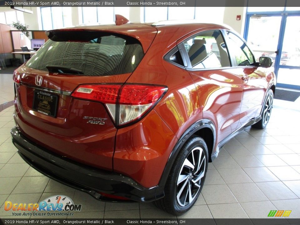 2019 Honda HR-V Sport AWD Orangeburst Metallic / Black Photo #7