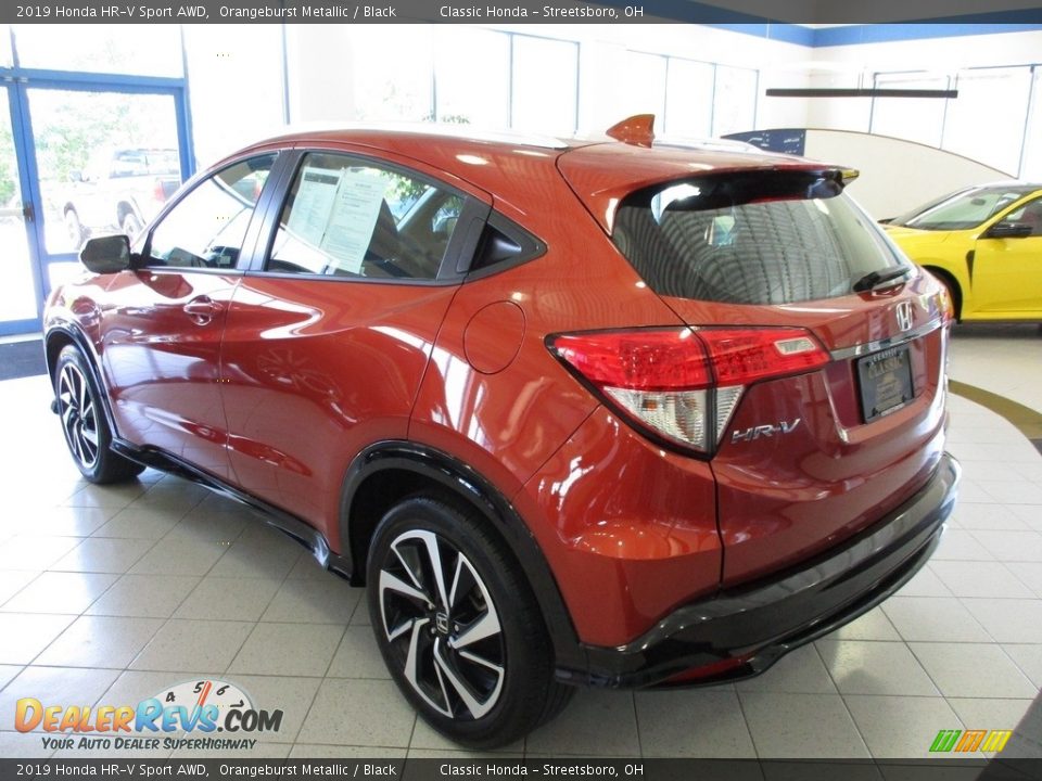 2019 Honda HR-V Sport AWD Orangeburst Metallic / Black Photo #9