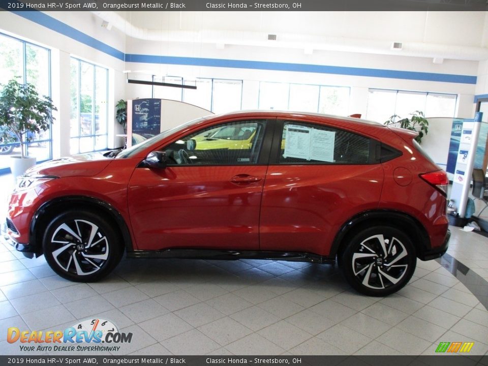 2019 Honda HR-V Sport AWD Orangeburst Metallic / Black Photo #10