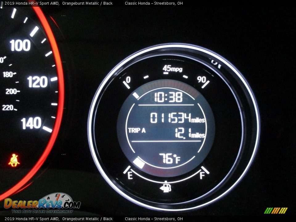 2019 Honda HR-V Sport AWD Orangeburst Metallic / Black Photo #33