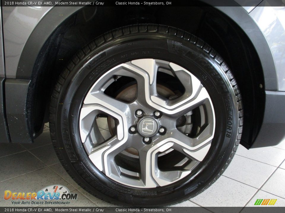 2018 Honda CR-V EX AWD Modern Steel Metallic / Gray Photo #5