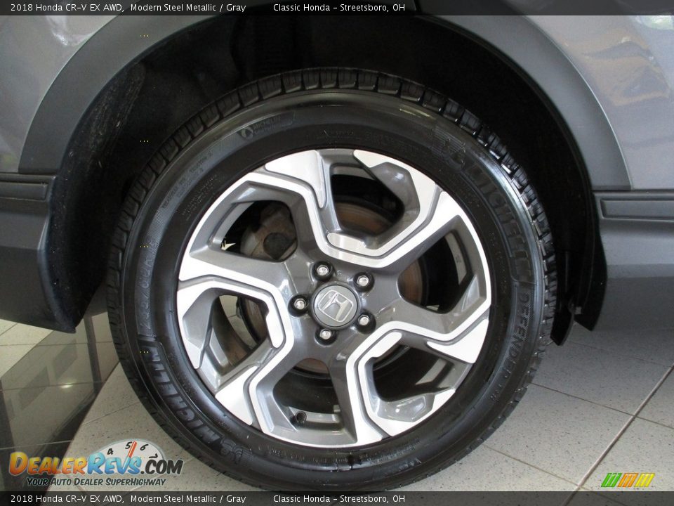 2018 Honda CR-V EX AWD Modern Steel Metallic / Gray Photo #6