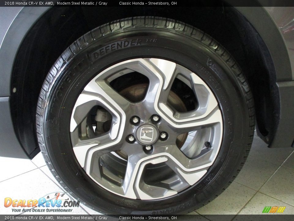 2018 Honda CR-V EX AWD Modern Steel Metallic / Gray Photo #8