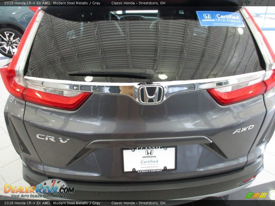 2018 Honda CR-V EX AWD Modern Steel Metallic / Gray Photo #9