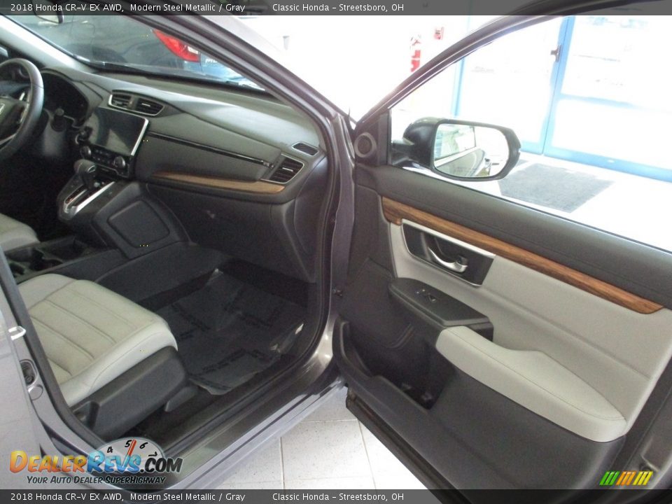 2018 Honda CR-V EX AWD Modern Steel Metallic / Gray Photo #18