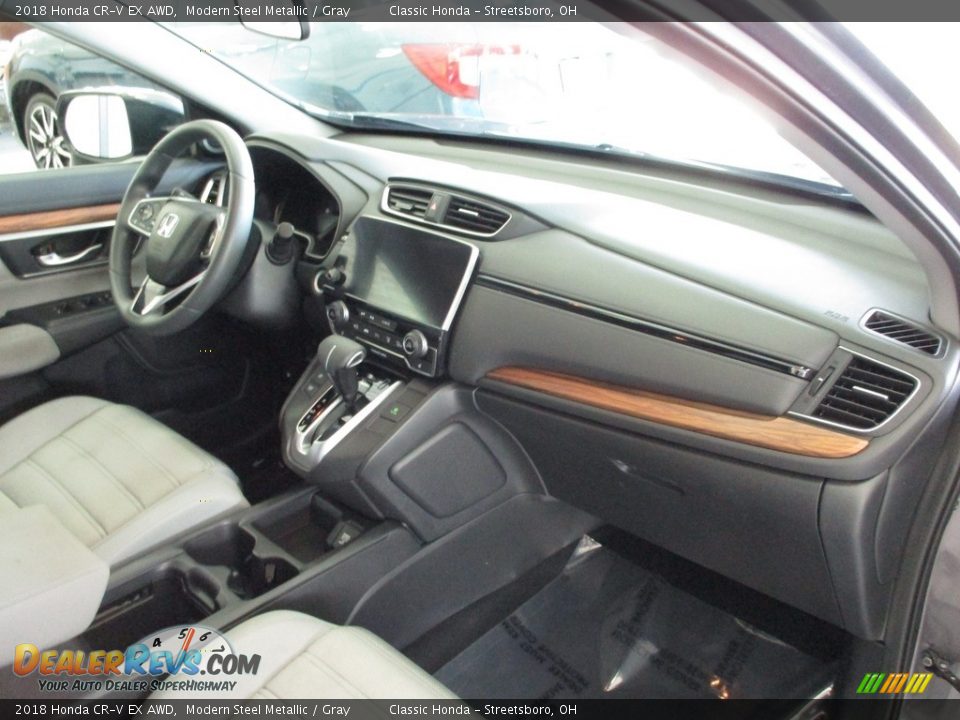 2018 Honda CR-V EX AWD Modern Steel Metallic / Gray Photo #19