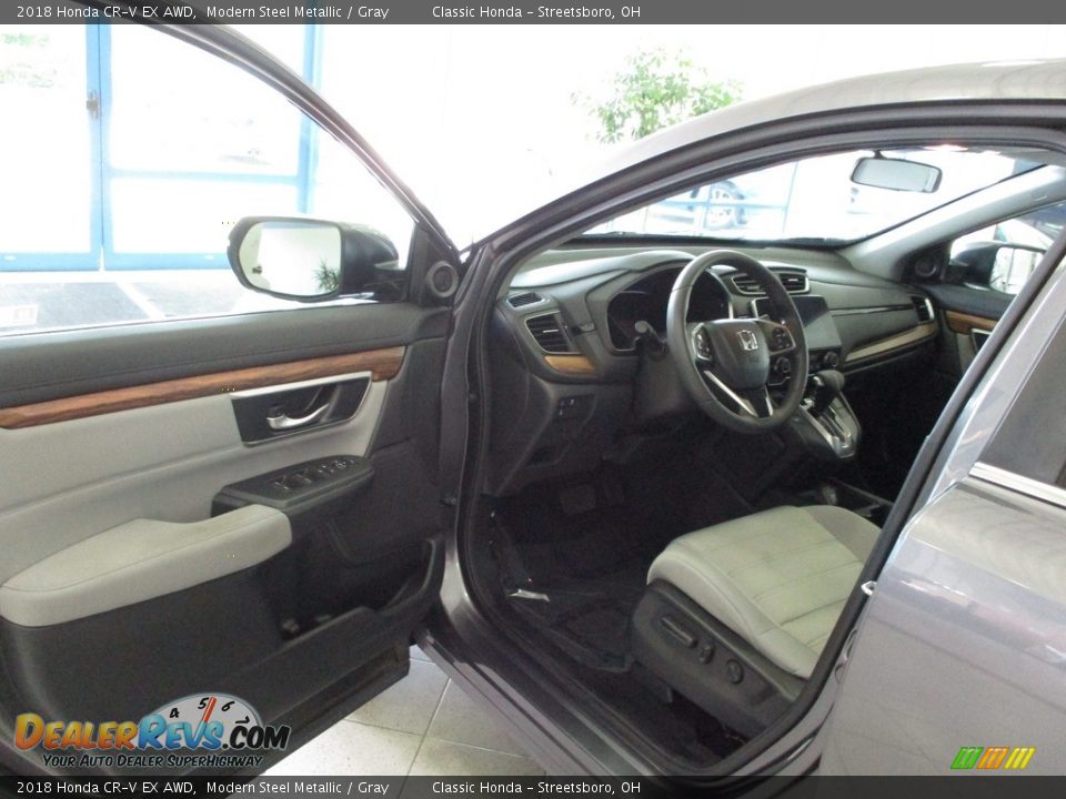 2018 Honda CR-V EX AWD Modern Steel Metallic / Gray Photo #27