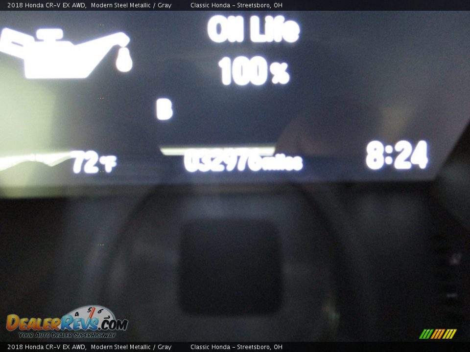 2018 Honda CR-V EX AWD Modern Steel Metallic / Gray Photo #31