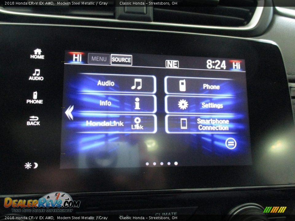 2018 Honda CR-V EX AWD Modern Steel Metallic / Gray Photo #34
