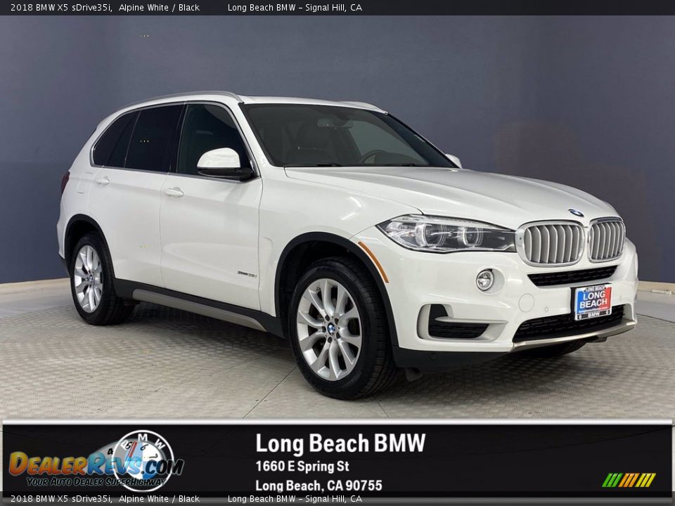 2018 BMW X5 sDrive35i Alpine White / Black Photo #1