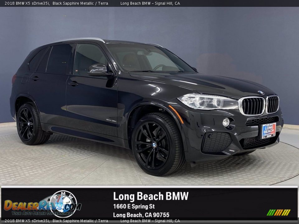 2018 BMW X5 sDrive35i Black Sapphire Metallic / Terra Photo #1