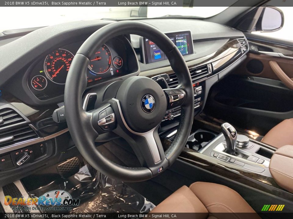 2018 BMW X5 sDrive35i Black Sapphire Metallic / Terra Photo #16