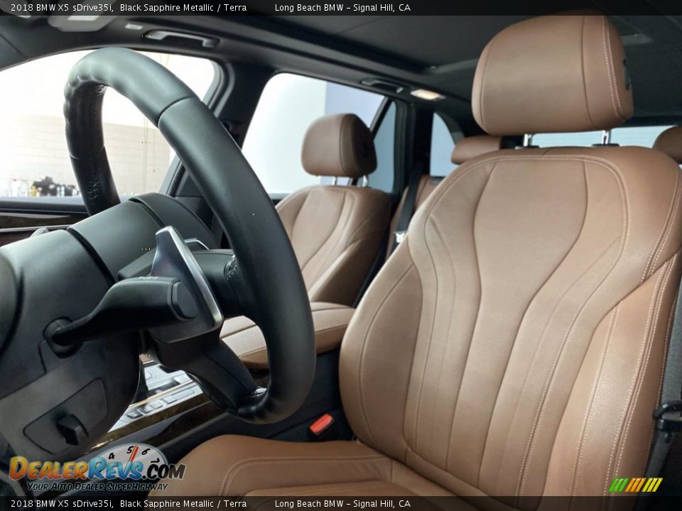 2018 BMW X5 sDrive35i Black Sapphire Metallic / Terra Photo #17