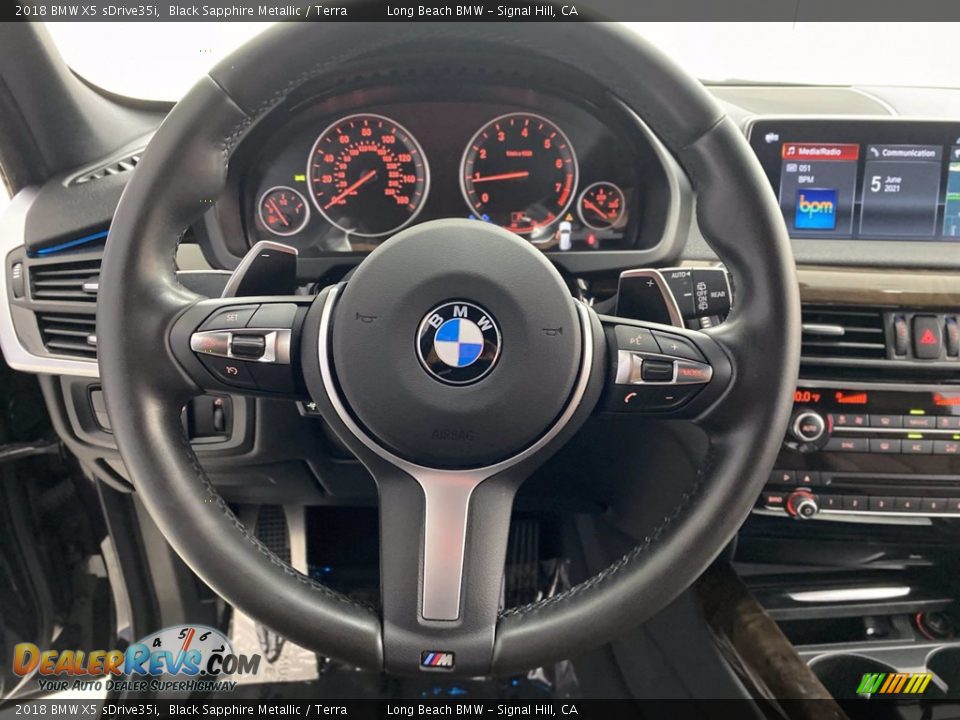 2018 BMW X5 sDrive35i Black Sapphire Metallic / Terra Photo #18