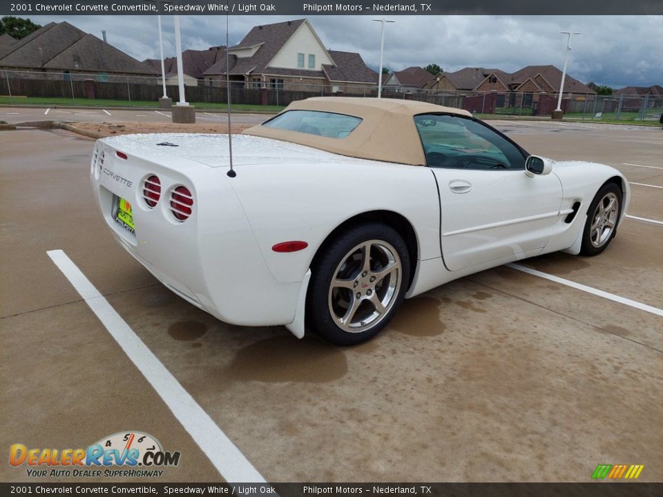 2001 Chevrolet Corvette Convertible Speedway White / Light Oak Photo #3
