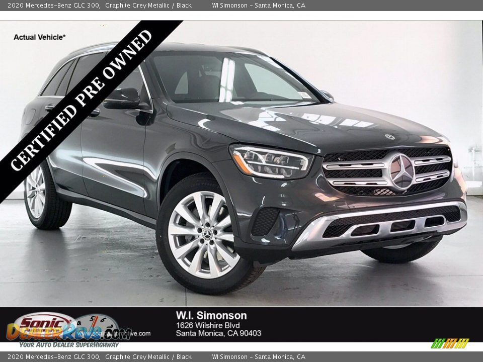 2020 Mercedes-Benz GLC 300 Graphite Grey Metallic / Black Photo #1