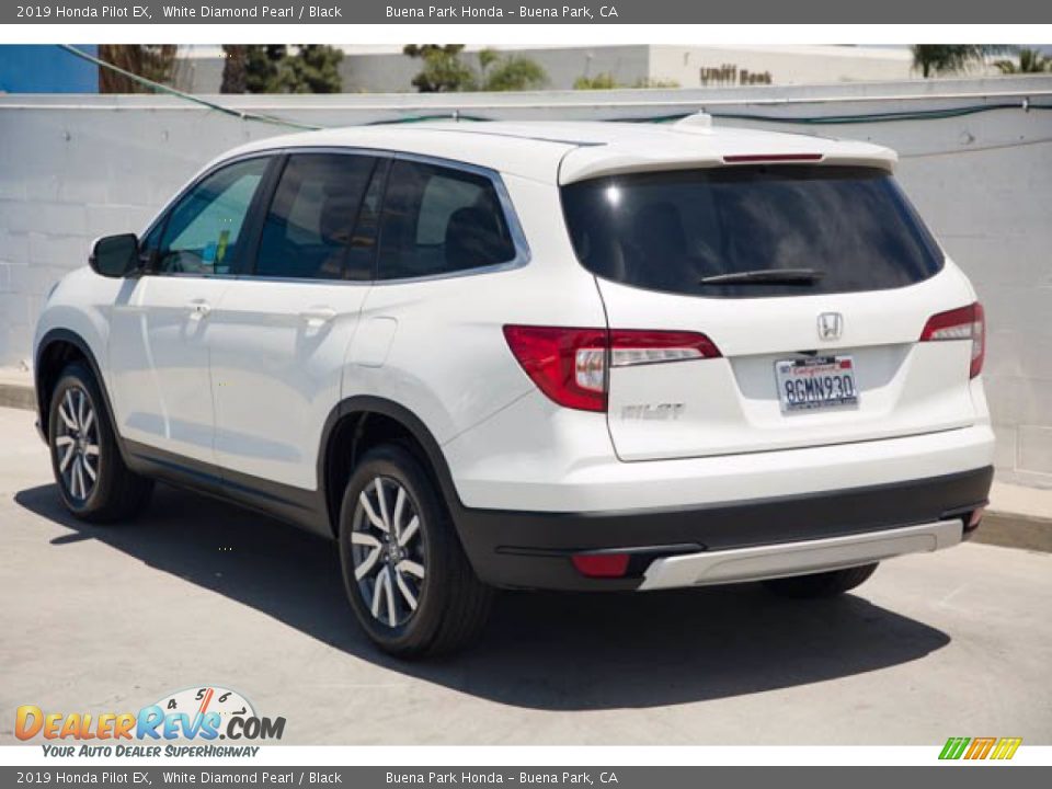 2019 Honda Pilot EX White Diamond Pearl / Black Photo #2