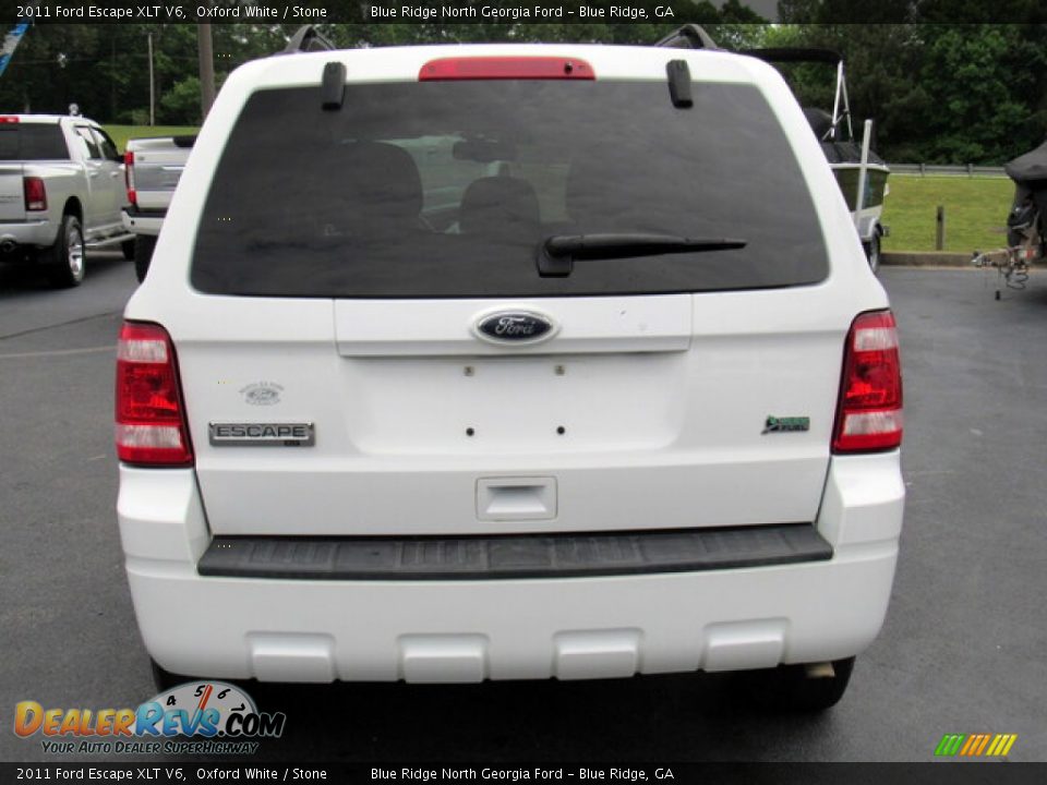 2011 Ford Escape XLT V6 Oxford White / Stone Photo #4