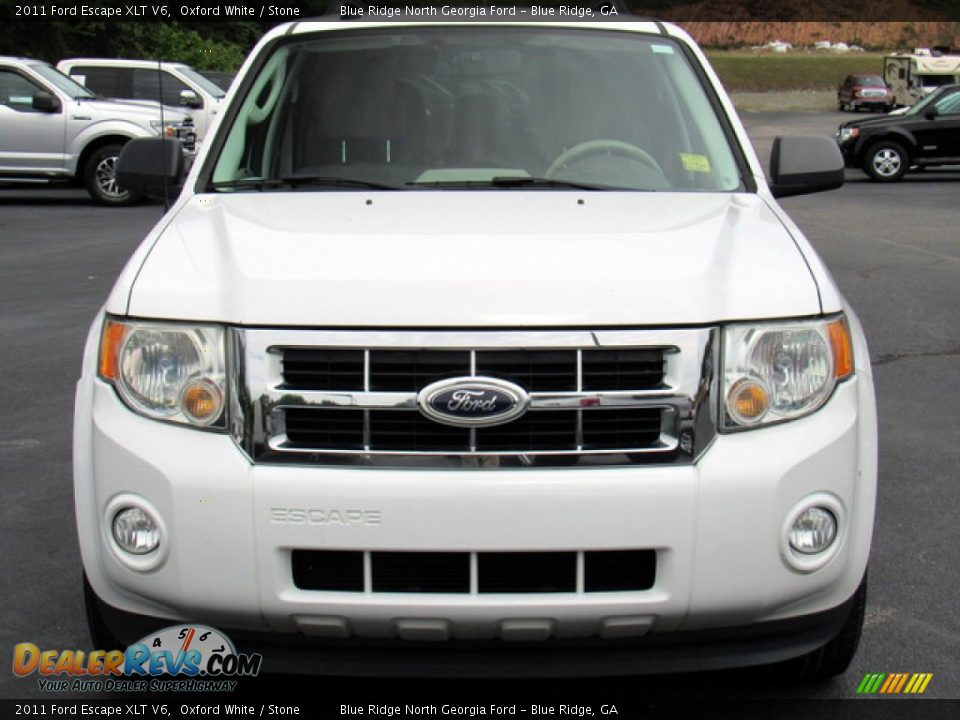 2011 Ford Escape XLT V6 Oxford White / Stone Photo #8