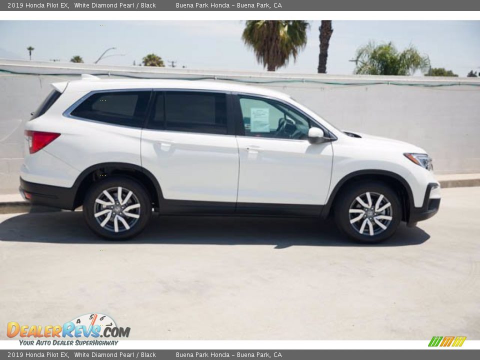 2019 Honda Pilot EX White Diamond Pearl / Black Photo #12