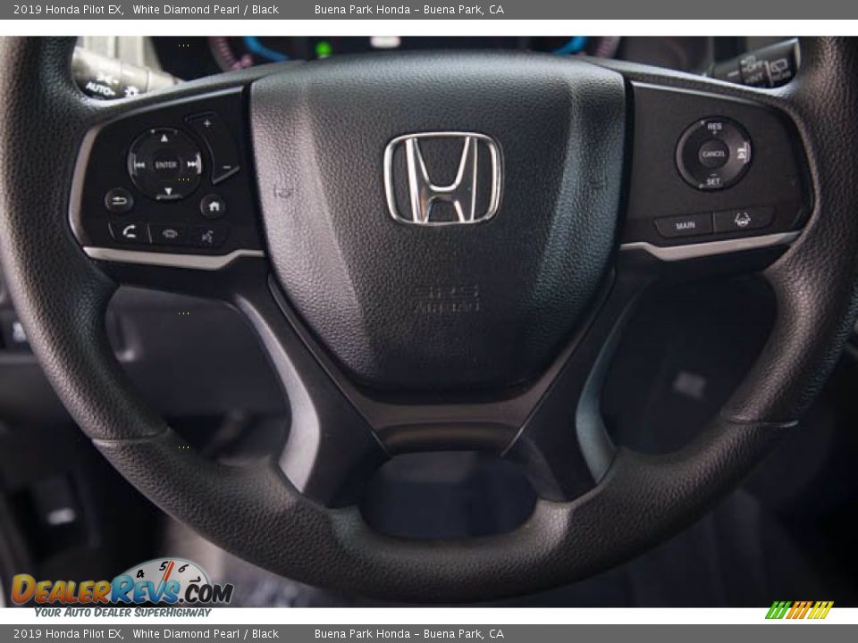 2019 Honda Pilot EX White Diamond Pearl / Black Photo #13