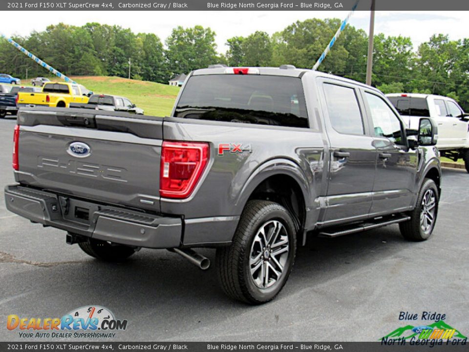 2021 Ford F150 XLT SuperCrew 4x4 Carbonized Gray / Black Photo #5