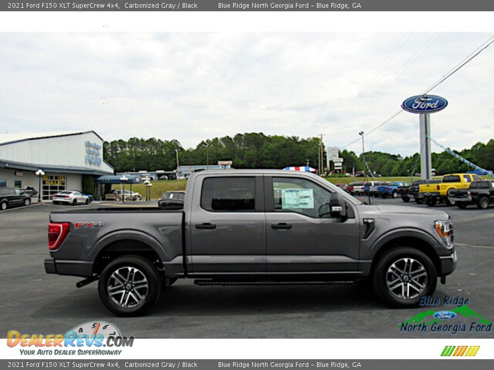 2021 Ford F150 XLT SuperCrew 4x4 Carbonized Gray / Black Photo #6