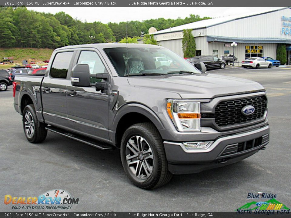 2021 Ford F150 XLT SuperCrew 4x4 Carbonized Gray / Black Photo #7