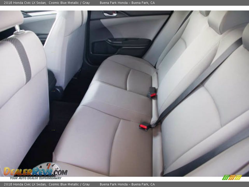 2018 Honda Civic LX Sedan Cosmic Blue Metallic / Gray Photo #4