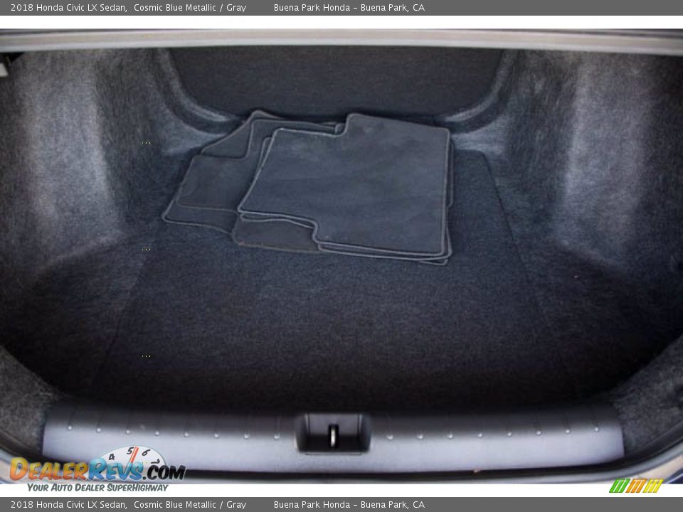 2018 Honda Civic LX Sedan Cosmic Blue Metallic / Gray Photo #19