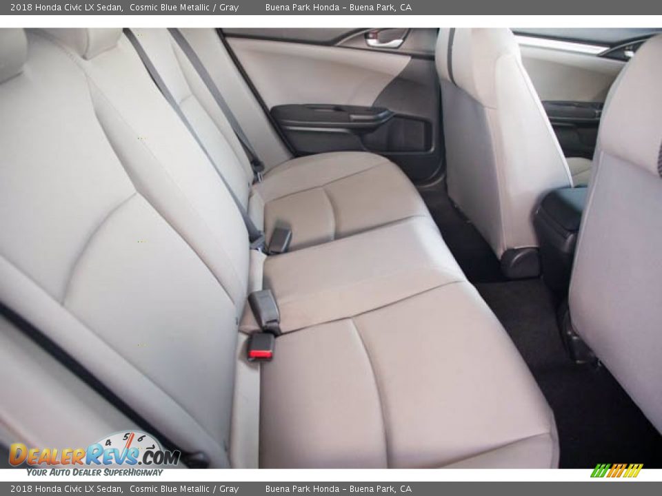2018 Honda Civic LX Sedan Cosmic Blue Metallic / Gray Photo #20