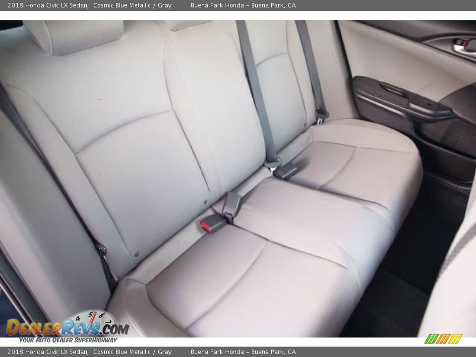 2018 Honda Civic LX Sedan Cosmic Blue Metallic / Gray Photo #21