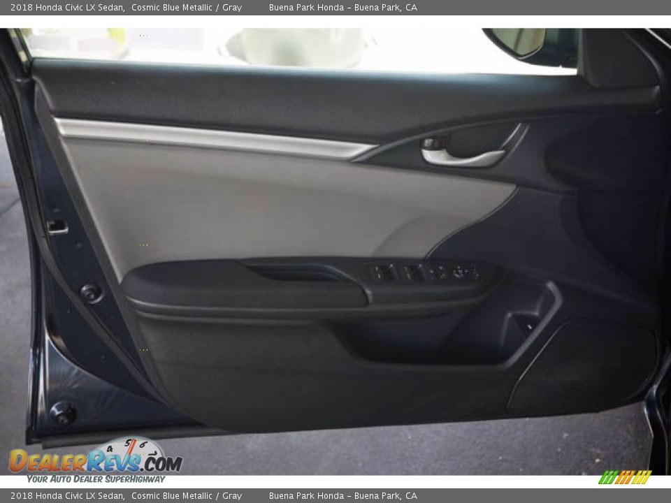 2018 Honda Civic LX Sedan Cosmic Blue Metallic / Gray Photo #27