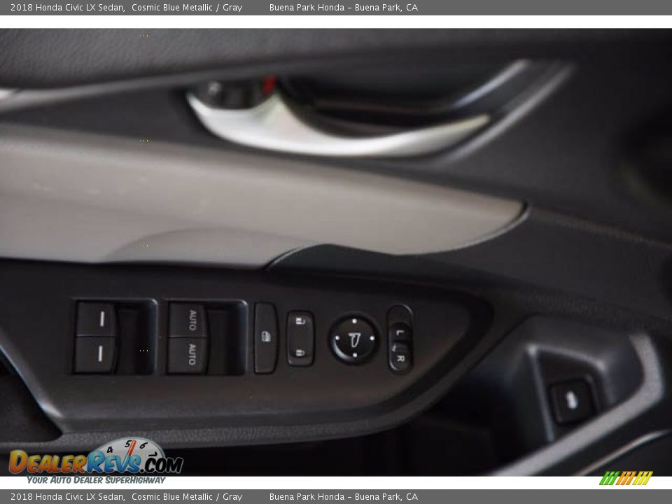 2018 Honda Civic LX Sedan Cosmic Blue Metallic / Gray Photo #28