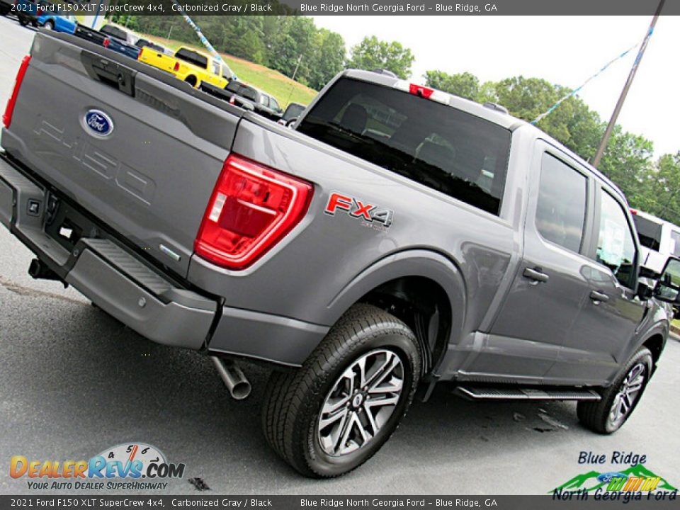 2021 Ford F150 XLT SuperCrew 4x4 Carbonized Gray / Black Photo #31