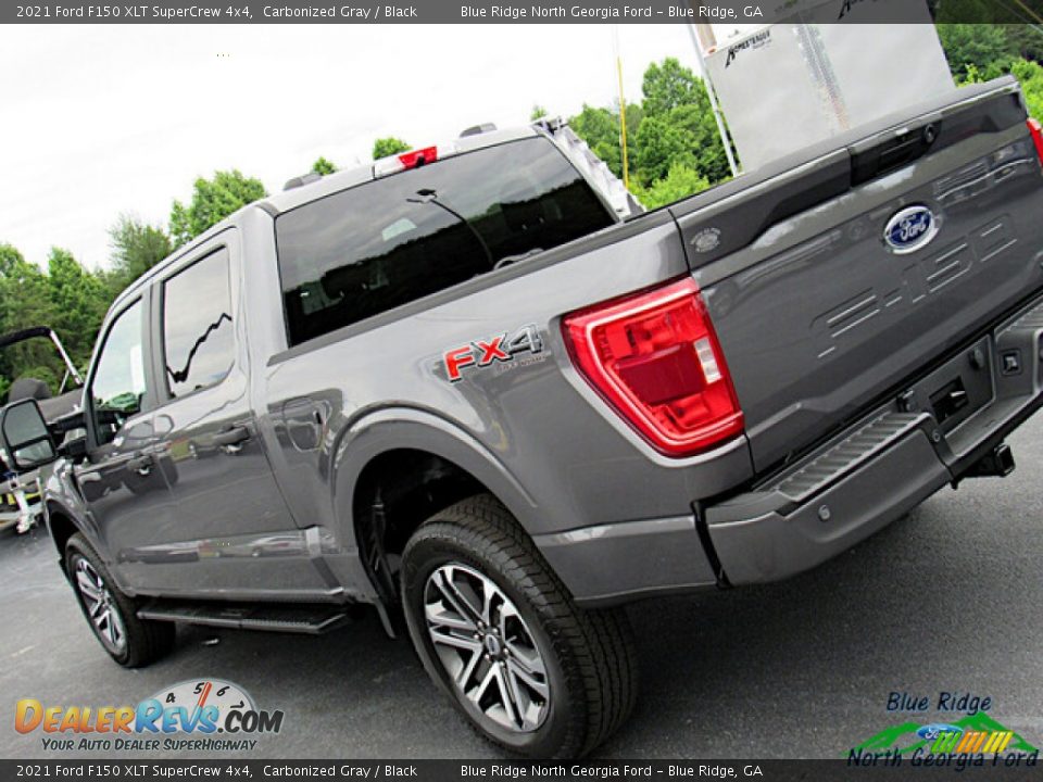 2021 Ford F150 XLT SuperCrew 4x4 Carbonized Gray / Black Photo #32