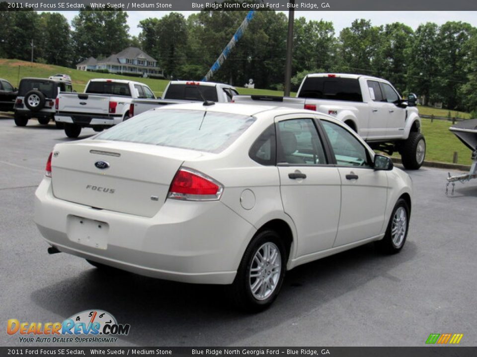 2011 Ford Focus SE Sedan White Suede / Medium Stone Photo #5