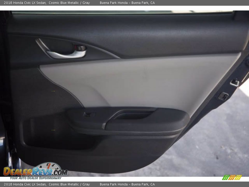 2018 Honda Civic LX Sedan Cosmic Blue Metallic / Gray Photo #30