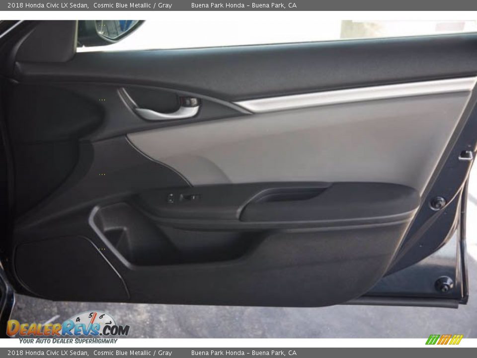 2018 Honda Civic LX Sedan Cosmic Blue Metallic / Gray Photo #31