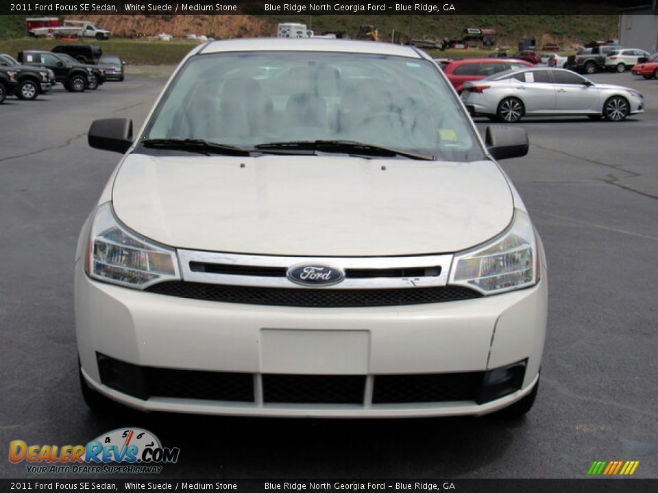 2011 Ford Focus SE Sedan White Suede / Medium Stone Photo #8