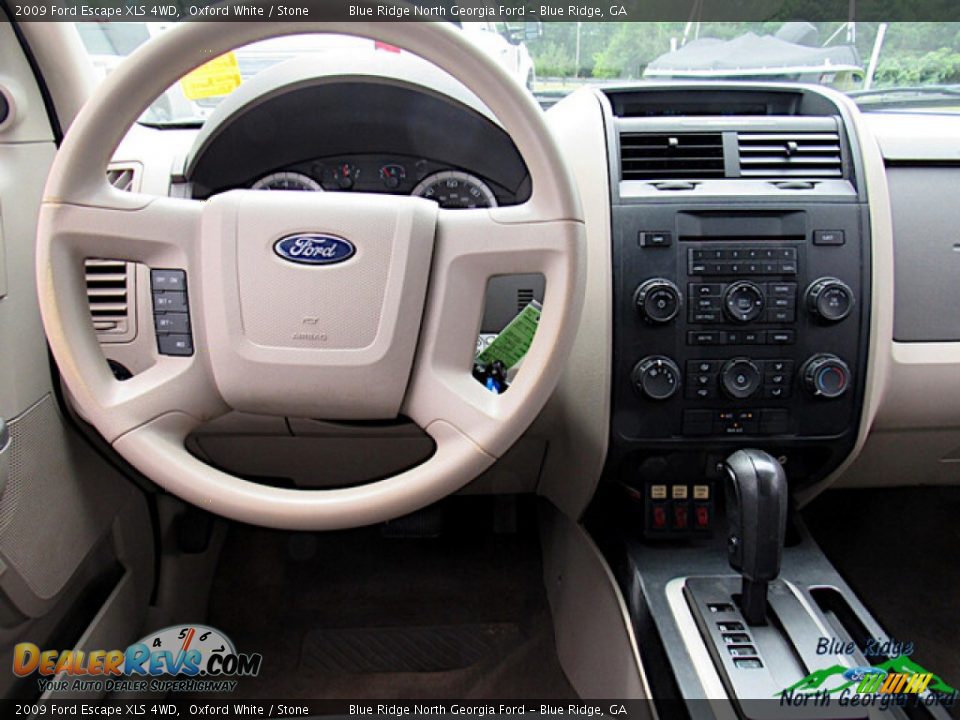 2009 Ford Escape XLS 4WD Oxford White / Stone Photo #14