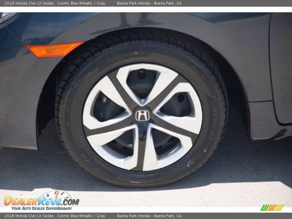 2018 Honda Civic LX Sedan Cosmic Blue Metallic / Gray Photo #36