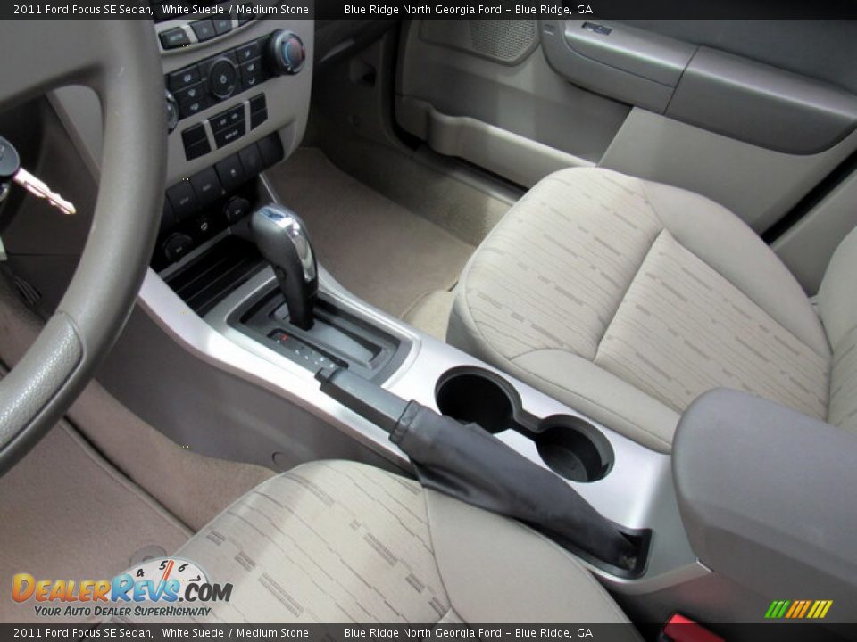 2011 Ford Focus SE Sedan White Suede / Medium Stone Photo #20