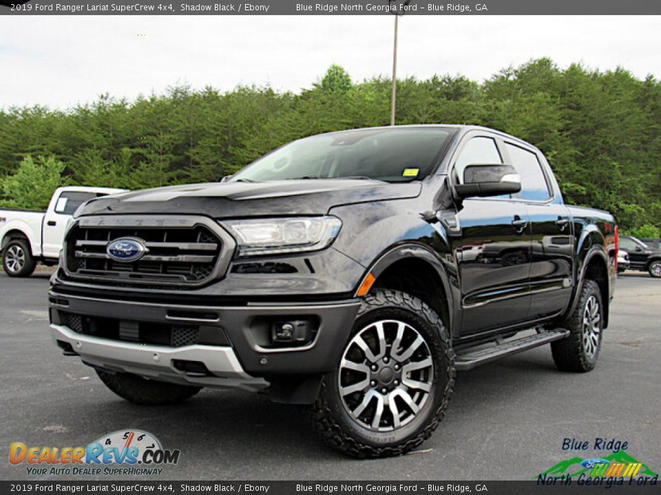 2019 Ford Ranger Lariat SuperCrew 4x4 Shadow Black / Ebony Photo #1