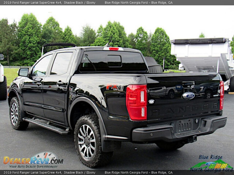 2019 Ford Ranger Lariat SuperCrew 4x4 Shadow Black / Ebony Photo #3