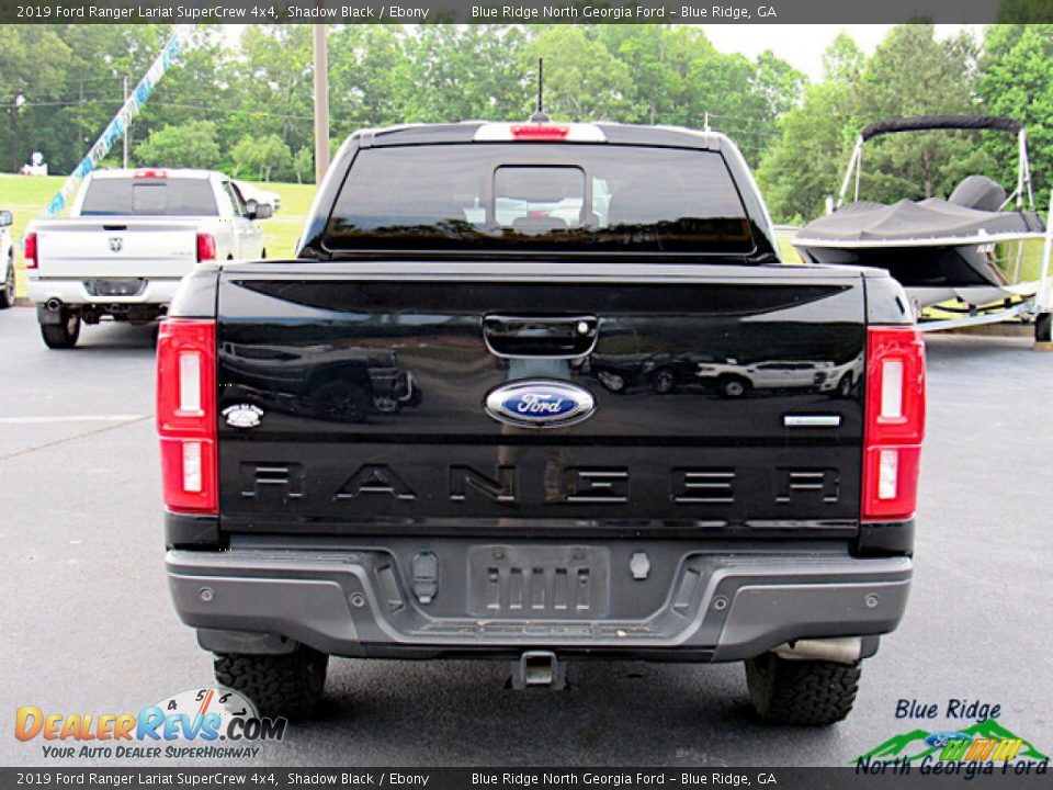 2019 Ford Ranger Lariat SuperCrew 4x4 Shadow Black / Ebony Photo #4