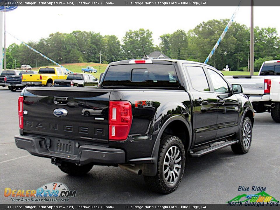 2019 Ford Ranger Lariat SuperCrew 4x4 Shadow Black / Ebony Photo #5