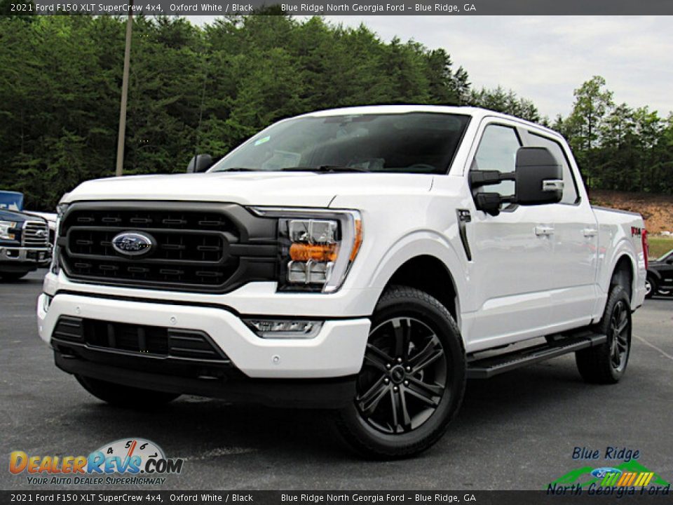 2021 Ford F150 XLT SuperCrew 4x4 Oxford White / Black Photo #1